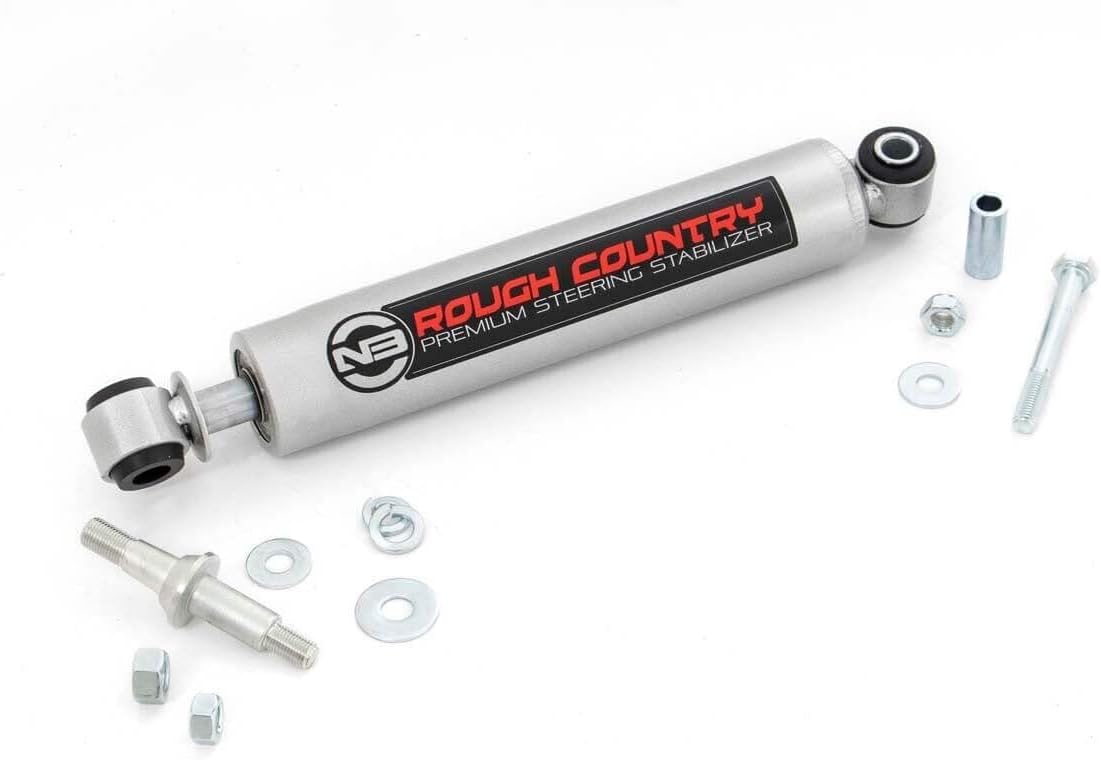 Rough Country N3 Steering Stabilizer for Jeep TJ, YJ, XJ, ZJ & GM - 8731730 - Image 2