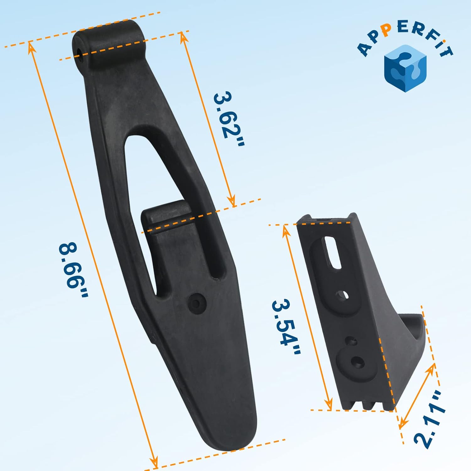 Hood Latch Strap with Catch Bracket Kit 2 Pack Compatible with Kenworth T300 T600 T800 W900, Peterbilt 357 367 377 378 379 388 389 1987-2011 Truck Hood Parts Replaces 23-13857 L56-0001 HLK1035 - Image 4