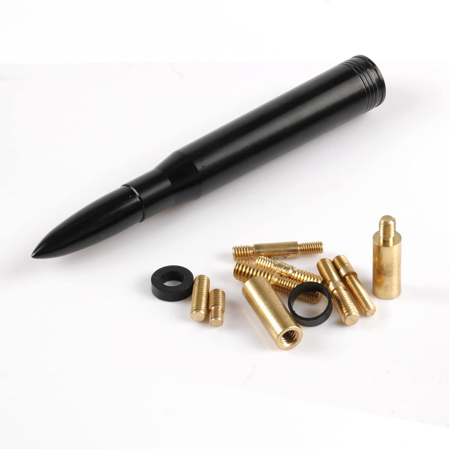 BJSIA Universal Car Antenna Replacement Compatible with Ford, Dodge, Chevrolet, GMC, Jeep, Toyota Truck Replacement Antenna - Me of Rugged Billet and Aluminum, Black, Car Accessories - Image 4