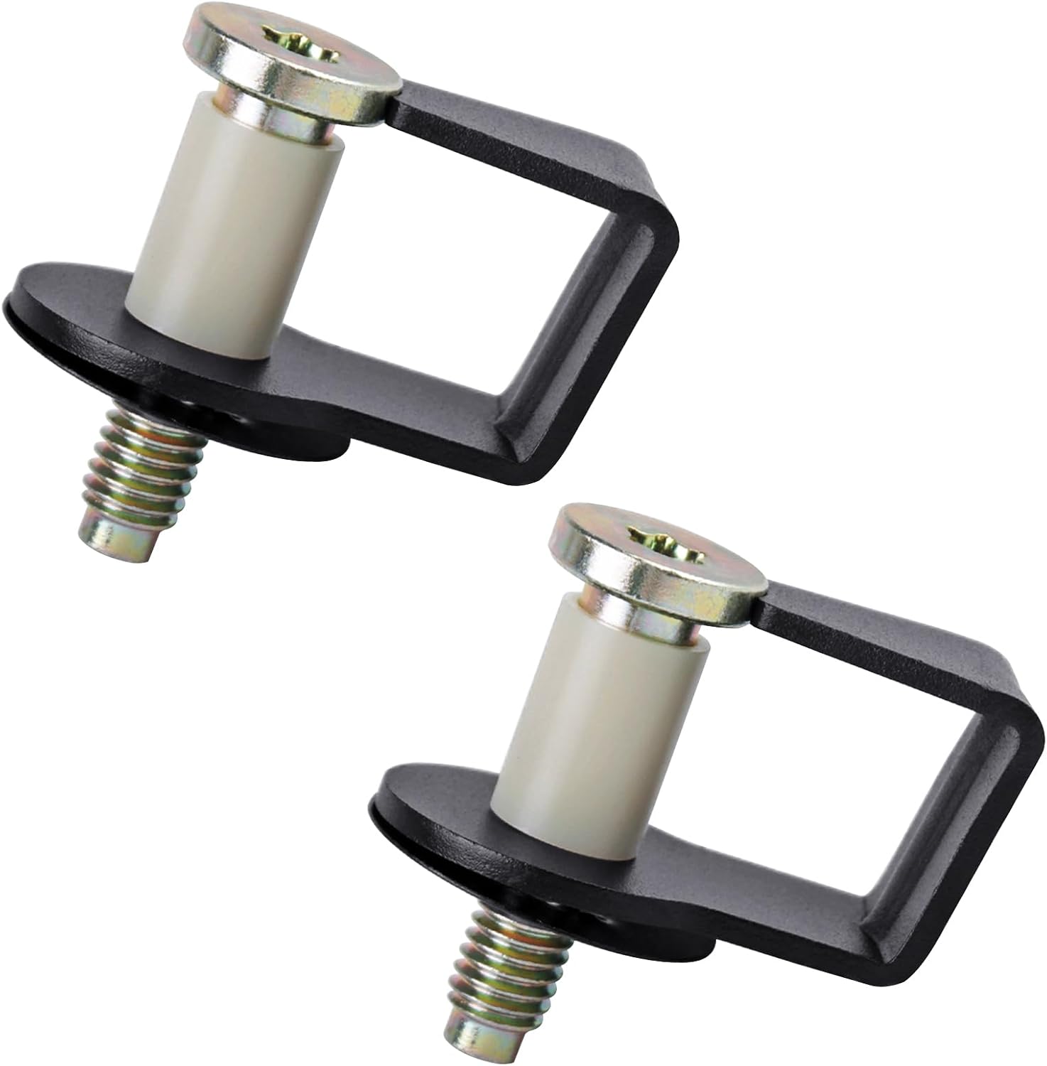 2 Pack Door Striker Bolts Set Includes Bushing Compatible with 1980-1997 Ford / 1987-89 Lincoln / 1981-90 Mercury Door Latch Lock Striker Bolts Replace E9AZ5422008A / 38448