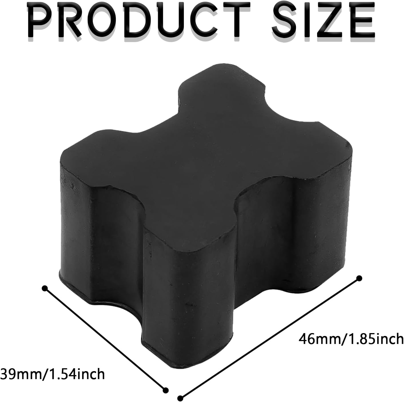 KUQUTIDY 4PCS Rubber Coil Spring Spacers, Heavy Duty Coil Over Suspension Lift Blocks Kit for Enhancing 1" to 1.5" Spacing Spring Rate, Universal Front & Rear Coil Spring Boosters for Rvs Trucks SUVs - Image 2