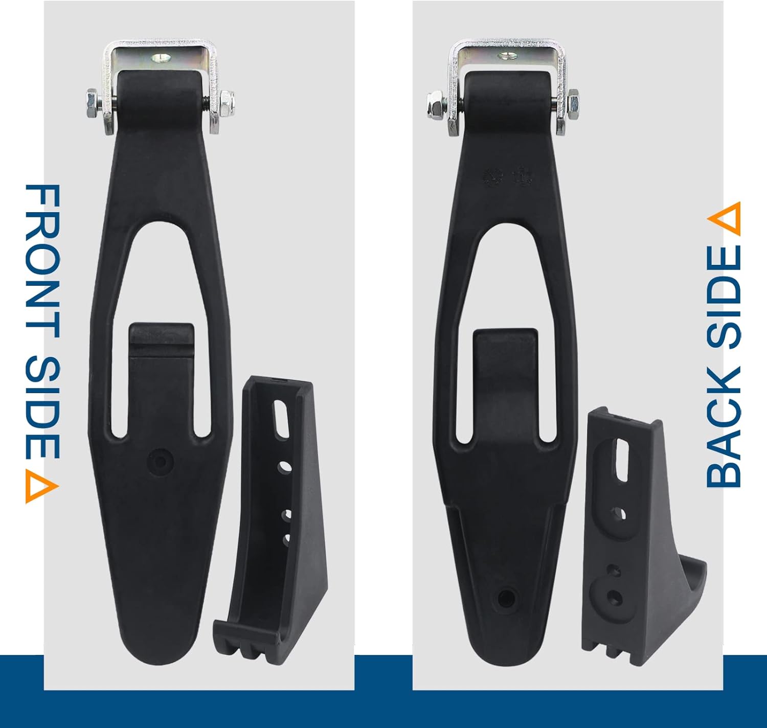 Hood Latch Strap with Catch Bracket Kit 2 Pack Compatible with Kenworth T300 T600 T800 W900, Peterbilt 357 367 377 378 379 388 389 1987-2011 Truck Hood Parts Replaces 23-13857 L56-0001 HLK1035 - Image 5