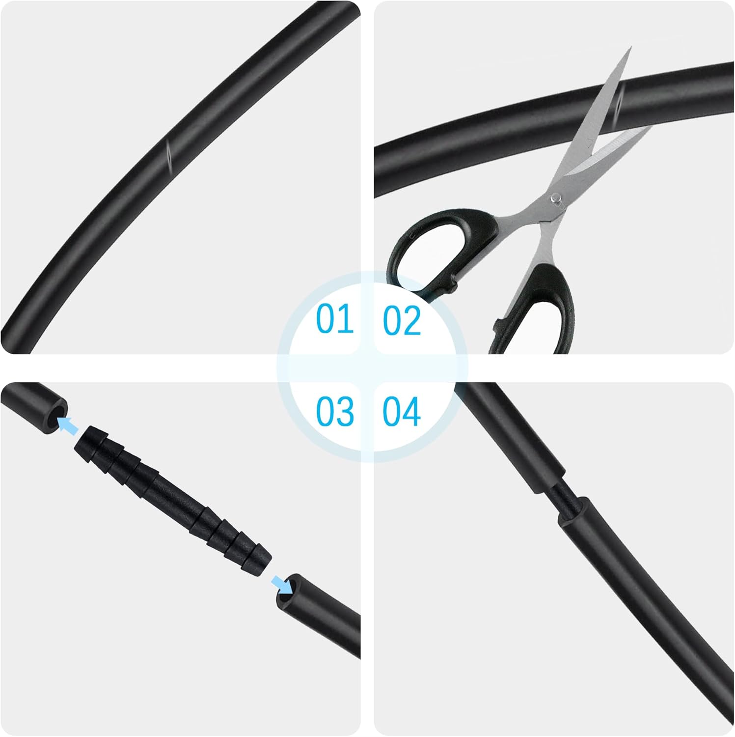 Multipurpose Vacuum Line Kit,6PCS 5Ft Vacuum Hose Automotive+64PCS Vacuum Line Connectors,Max 130PSI Silicone Hose for Variety Car Piping System Automotive Replacement Vacuum Hoses (70PCS) - Image 5