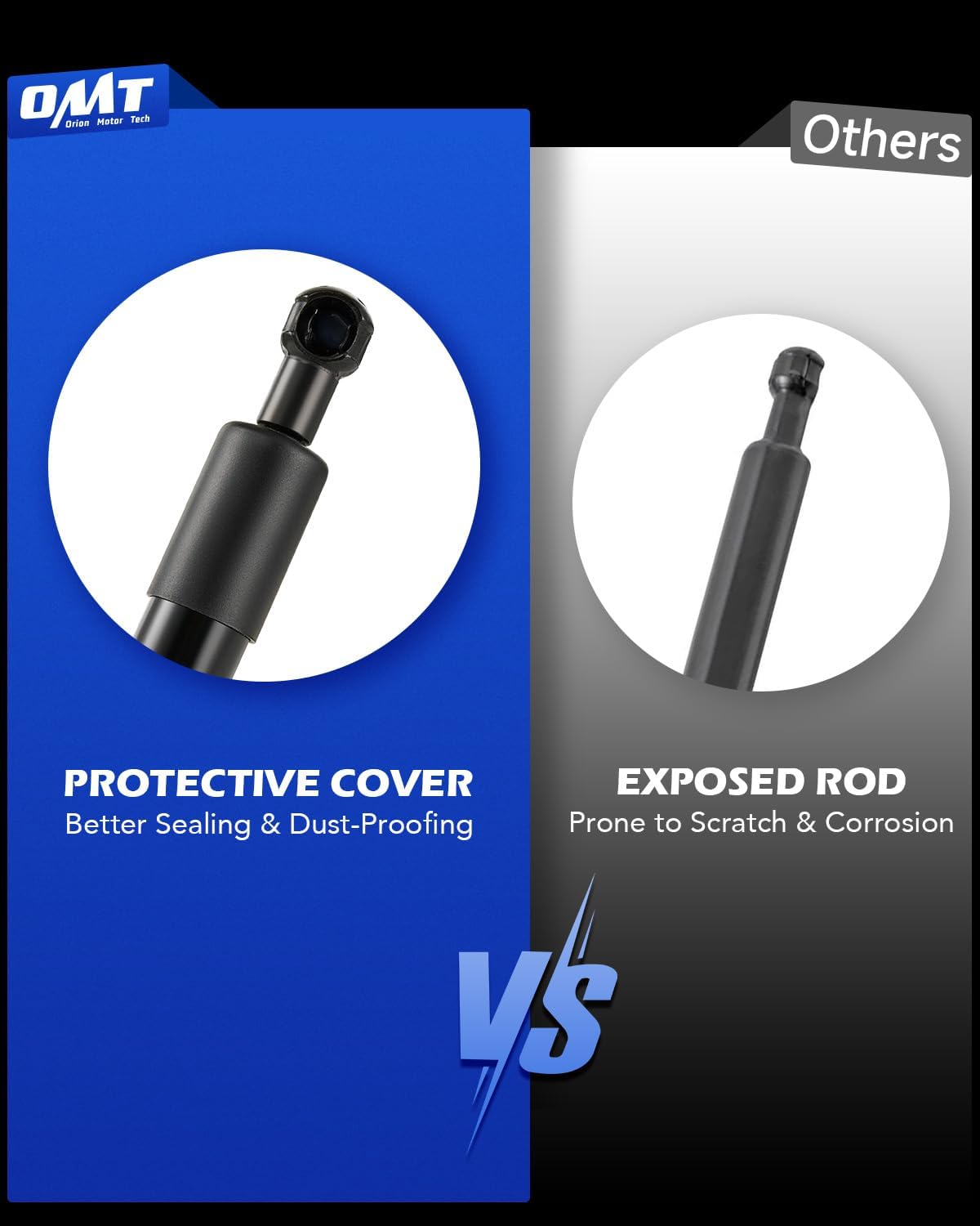 Orion Motor Tech Compatible with 15-25 F150 Tailgate Assist Accessories, Truck Tail Gate Lift Assist Tailgate Shock Compatible with Ford F150 2015 2016 2017 2018 2019 2020 2021 2022 2023 2024 2025 - Image 6