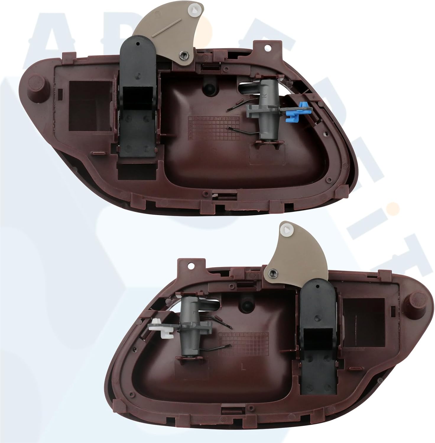 APPERFiT Interior Door Handle w/Bezel Kit (Red) Compatible with 1995-2002 Chevy Chevy GMC Truck C1500 C2500 C3500 K1500 K2500 K3500 Suburban Tahoe Yukon Replaces 15708049 15708050 - Image 5