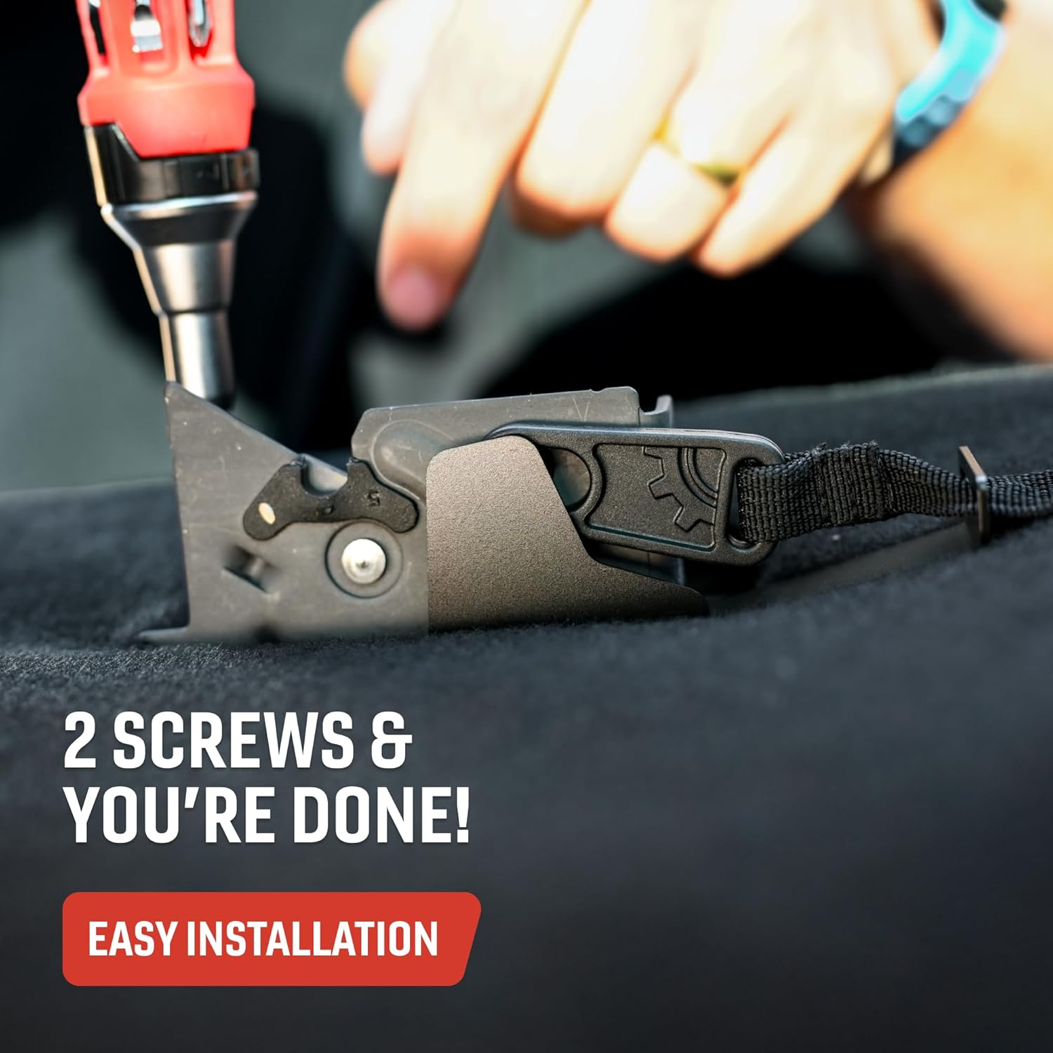 BuiltRight Industries Rear Seat Release for 2009–2025 Ford F-150, F-250, F-350, F-450 & Raptor – SuperCab & SuperCrew - The Original, Me in USA - Image 6