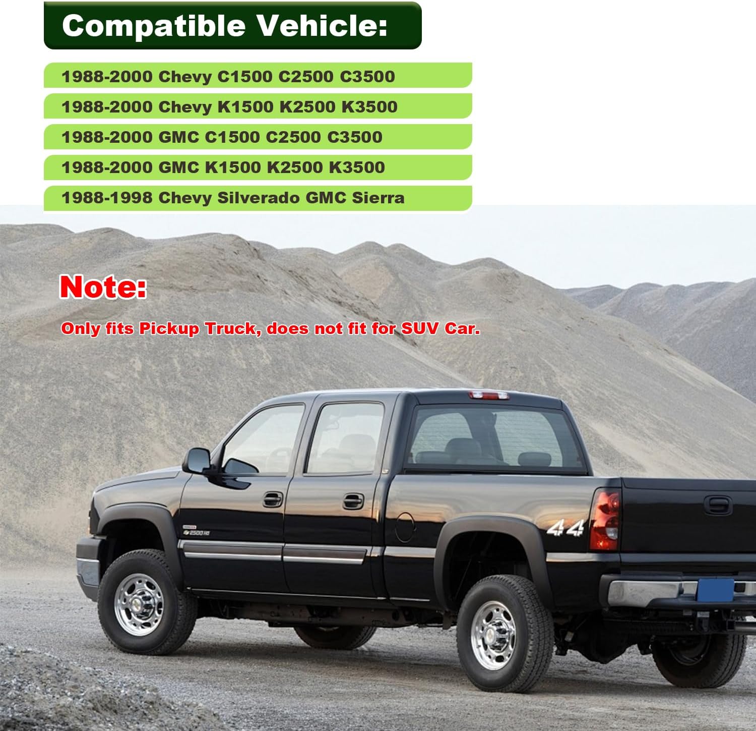 Dome Light Cover Interior Map Dome Light Cover Clear Lens replacement Compatible with K1500 K2500 C1500 C2500 1988-2000, Chevy Silvero GMC Sierra 1988-1998 Pickup - Image 5