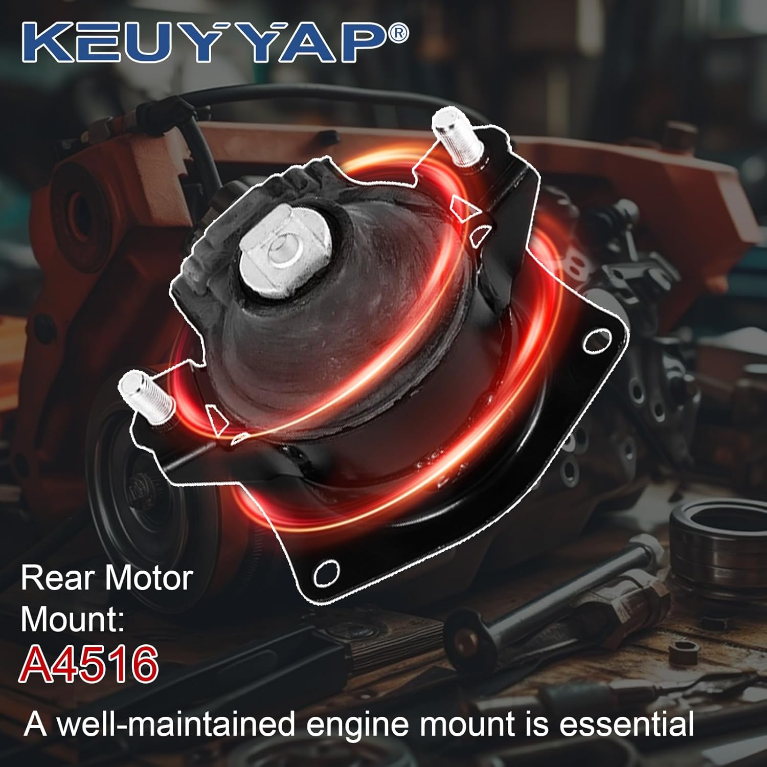 7Pcs Engine Motor Mount Compatible with Acura TSX 2.4L 2004-2008 Transmission Mount Set, Replace A4526HY A4517 A4516 A4510 A4509 A4544 A4591 - Image 6