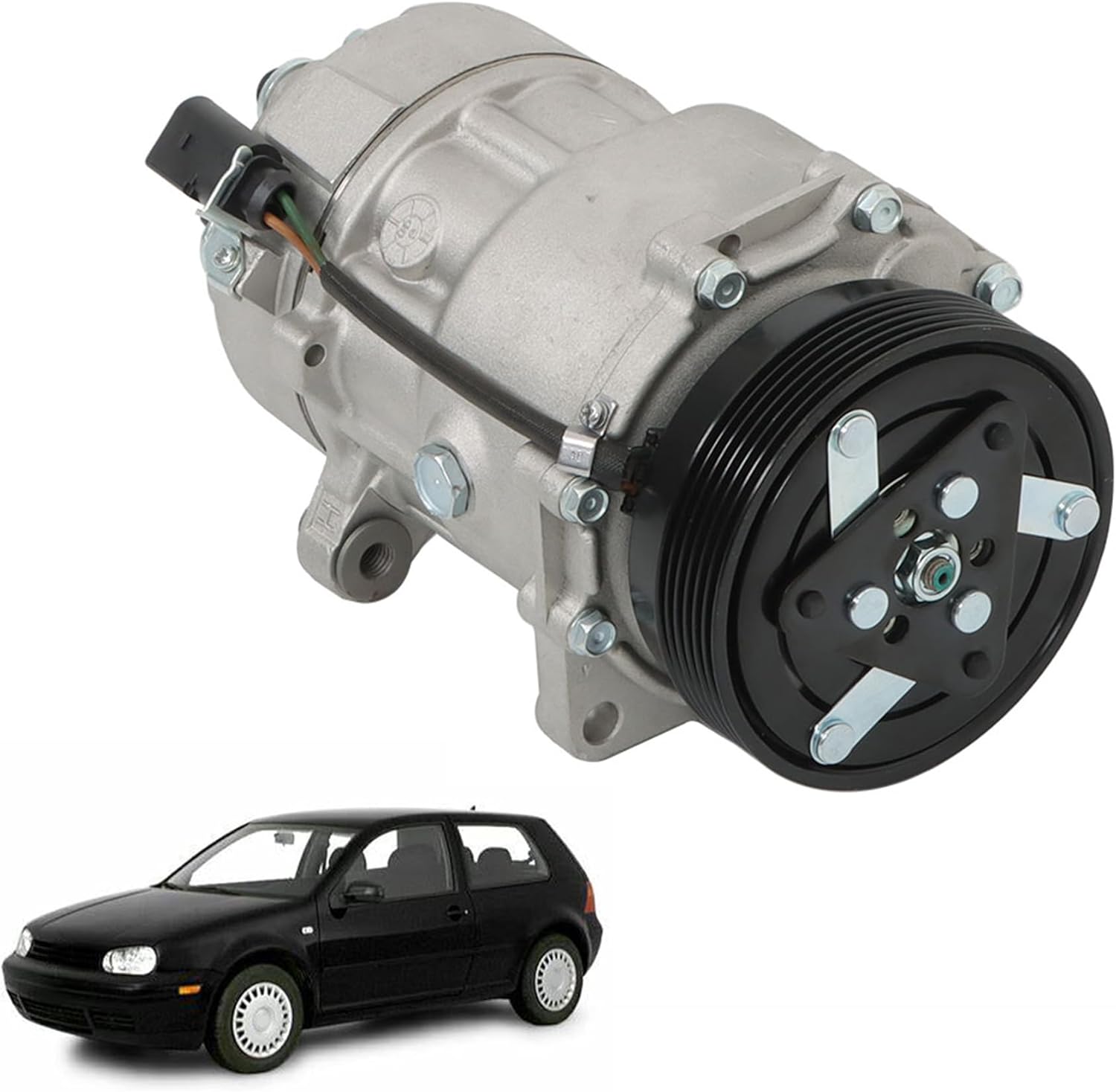 A/C Compressor Replacement for Golf 2001-2005 Replacement for 1J0820803F Replacement for 1J0820803G