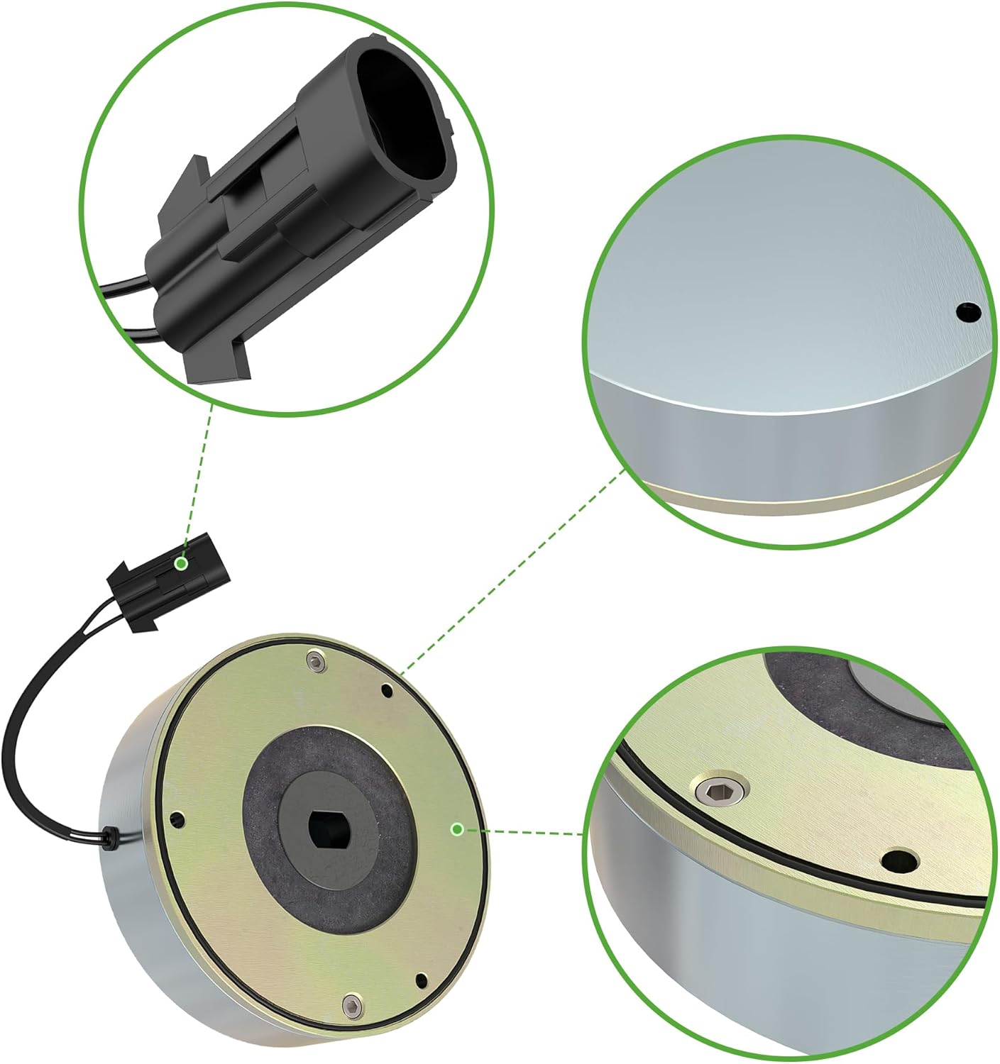 10L0L 2025 Upgred Golf Cart Motor Brake for EZGO RXV 2011-up 48V Electric, Replace OEM# 617766 - Image 5