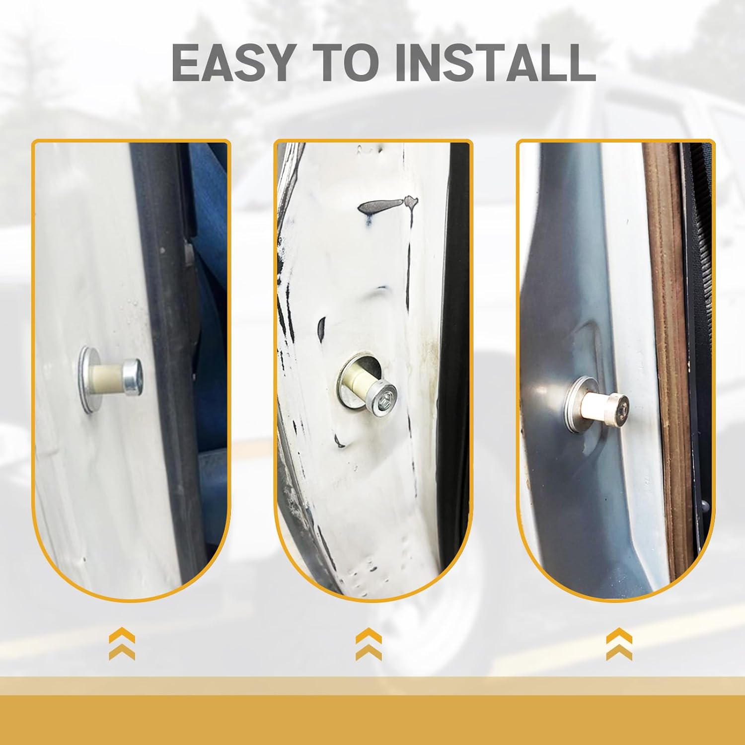 Door Lock Striker 38420 Compatible with Door Latch Bolts for 1971-1991 GMC Truck Door Bolt Pin Replace OEM 9601750 - Sold in Pairs - Image 5