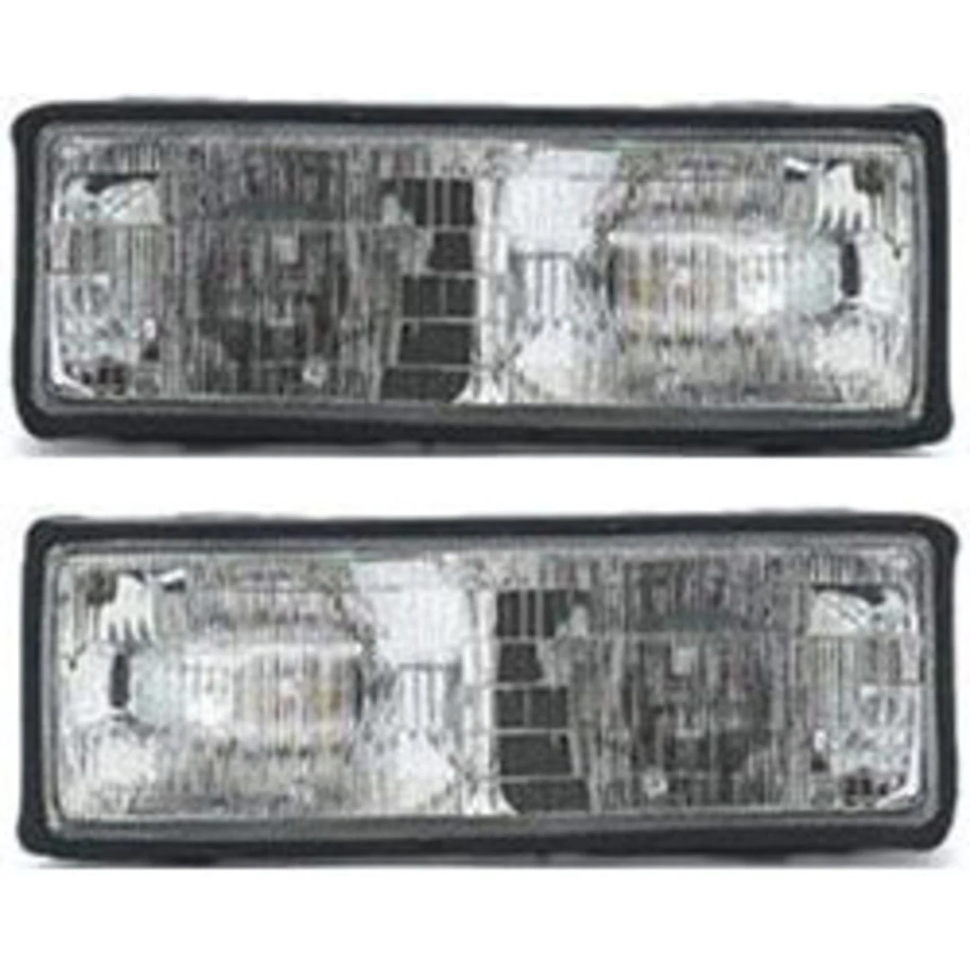 Front Headlights Headlamps Lights Lamps LH & RH Pair Set for 87-90 Chevy Caprice