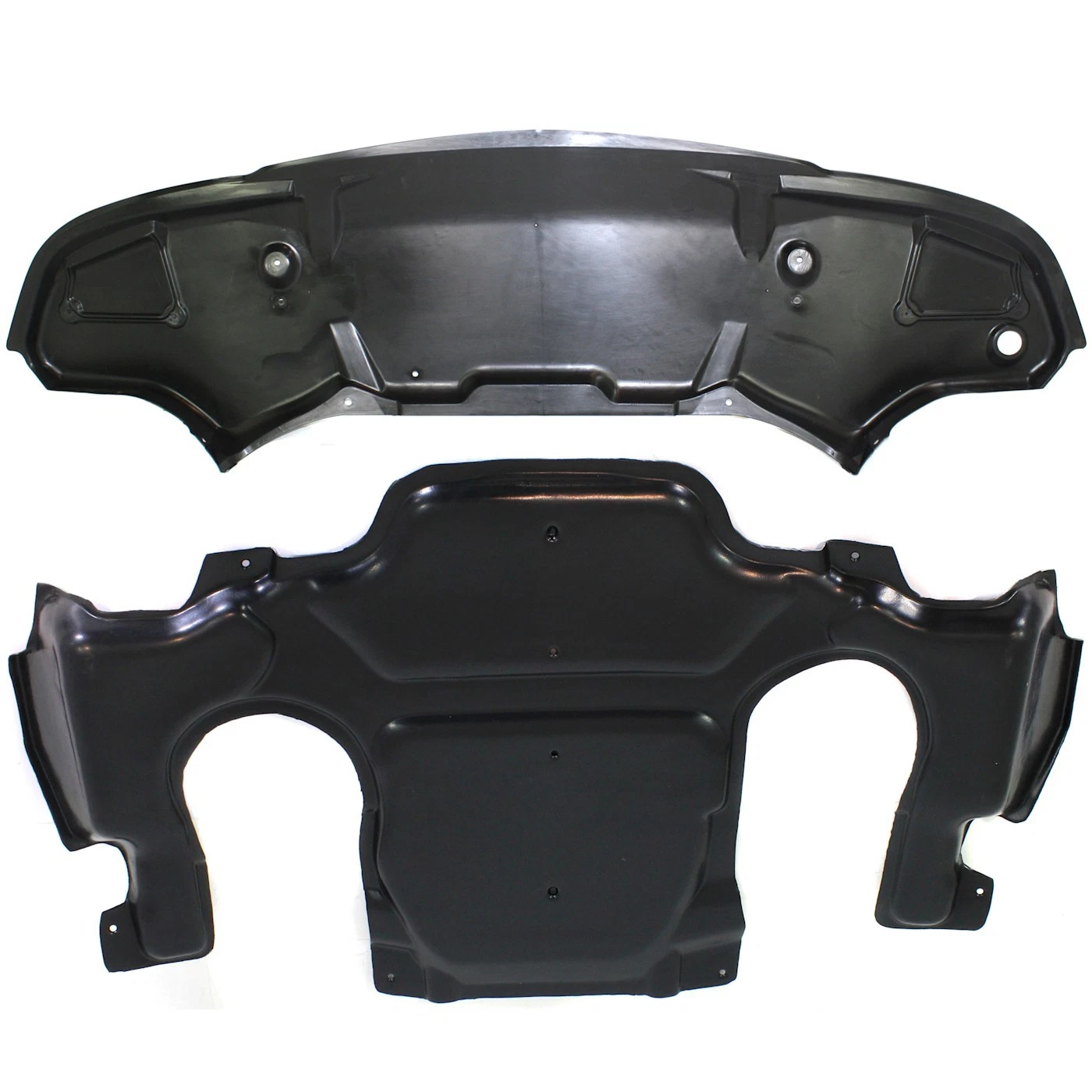 Set of 2 Engine Splash Shield For Mercedes Benz E320 2003-2005 Lower