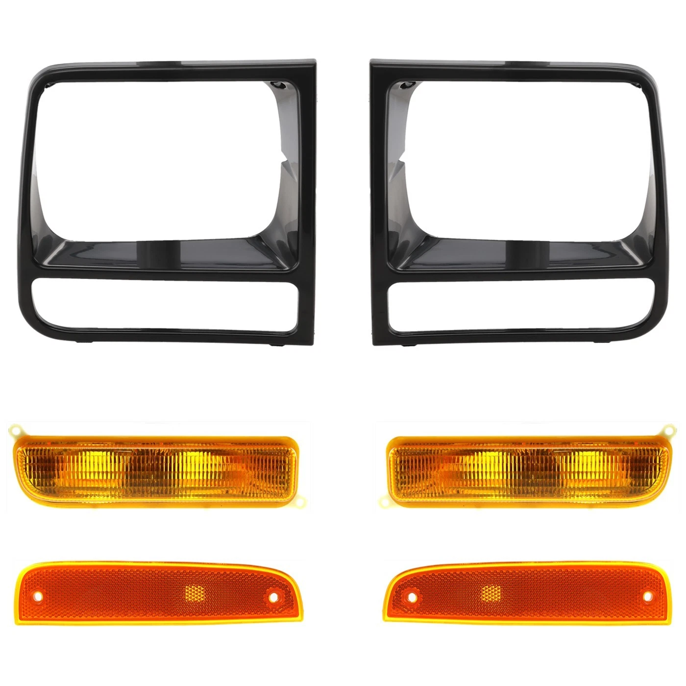 Head light Headlight Door Headlamp Bezel Driver & Passenger Side Left Right