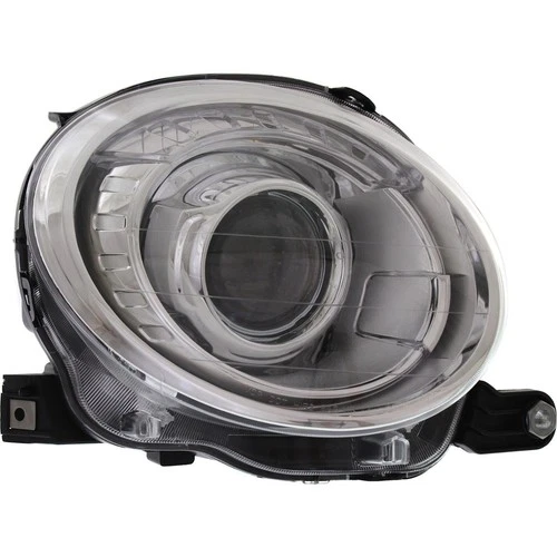 Headlight Set For 2012-2019 Fiat 500 Left and Right With Bulb 2Pc - Image 4