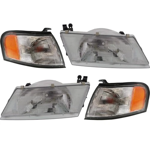Headlight Kit For 95-98 Nissan Sentra 95-97 200SX With Corner Light LH and RH