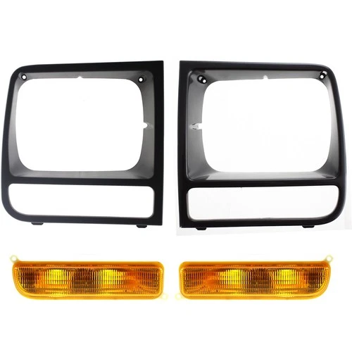 Headlight Door Turn Signal Light Kit For 1997-2001 Jeep Cherokee Left and Right