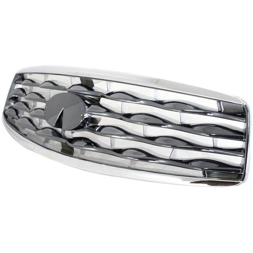 Grille For 2009-2011 Infiniti FX35 FX50 Chrome Shell w/ Gray Insert Plastic - Image 2