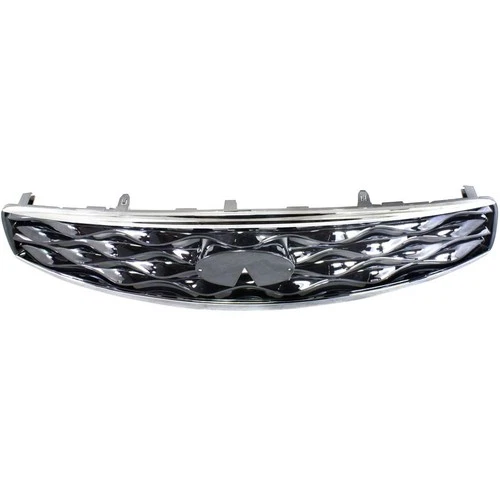 Grille For 2009-2011 Infiniti FX35 FX50 Chrome Shell w/ Gray Insert Plastic - Image 4