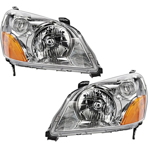 Driver & Passenger Side Headlights For Honda Pilot 2003-2005 Halogen EX EX-L LX